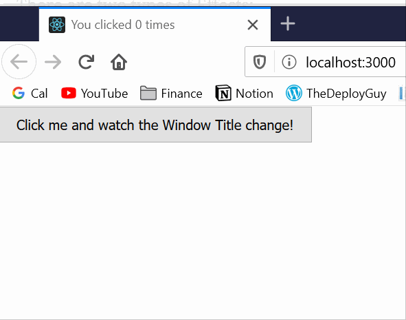 Window Change Example