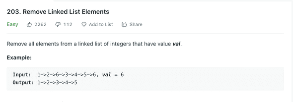 Remove Linked List Element