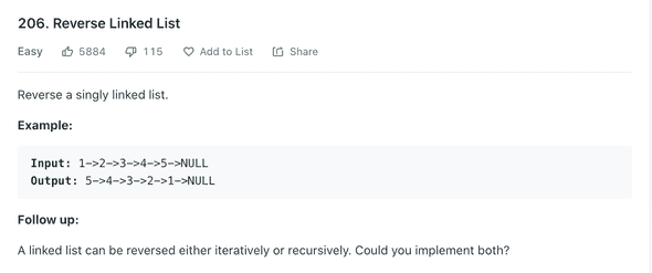 Reverse Linked List